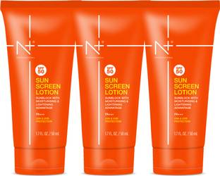 N PLUS Sunscreen - SPF 50 PA+++ Sunblock Lotion with Moisturising & Lightening advantage UVA & UVB Protection