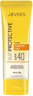 JOVEES Sunscreen - SPF 50 SPF 40 Sunprotective Cream Paraben Free