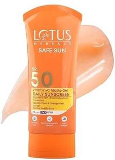 LOTUS HERBALS Sunscreen - SPF 20 PA+++ Safe Sun Vitamin-C MatteGEL Daily Sunscreen