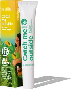 Sol Pudding Sunscreen - SPF 50+ PA+++ Catch Me Outside Kids Sunscreen SPF 50 PA+++ No White Cast Daily and Swim 15 g