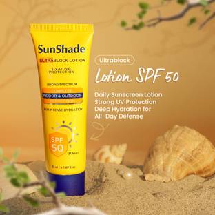 Leeford Sunscreen - SPF 50 PA+++ Sunshade Ultra Block Sunscreen Lotion| UVA + UVB & Broad Spectrum Protection