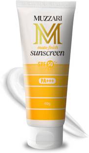 muzzari Sunscreen - SPF 50 PA+++ Non-Oily Broad Spectrum Sunscreen with SPF 50 for Indian Skin, Matte Finish