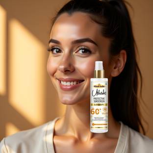 Utkrisht Sunscreen - SPF 60+ PA+++ Khadi Herbal Sunscreen SPF 60 Lotion with Lightweight Texture