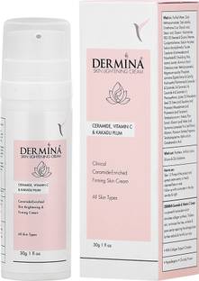 DERMINA Skin Lightening Cream With Ceramide, Vitamin C & Kakadu Plum for Glowing & Firm Skin, Thicken Skin, Minimise Fine Lines, Wrinkles & Pore Size | For All Skin Types | Men & Women