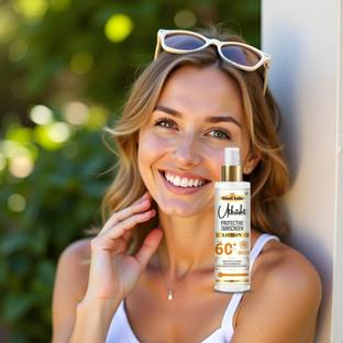 Utkrisht Sunscreen - SPF 60+ PA+++ Khadi SPF 60 Skin Lotion for UV Defense and Glow
