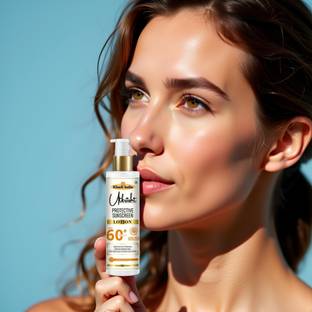 Utkrisht Sunscreen - SPF 60+ PA+++ Khadi SPF 60 Lotion for Fresh Skin and Complete UV Protection