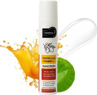 Vandyke Sunscreen - SPF 50 PA+++ Sunscreen SPF 50 Cream with Centella & Ceramide & Vitamin C