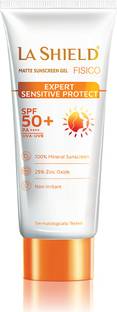 La Shield Sunscreen - SPF 50+ PA+++ Fisico SPF 50+ & PA+++ Mineral Based Sunscreen Gel | Chemical filter free |