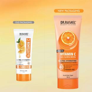 DR.RASHEL Sunscreen - SPF 50 PA+++ Vitamin C Ultra Hydrating SPF 40 PA +++ Gel Sunscreen