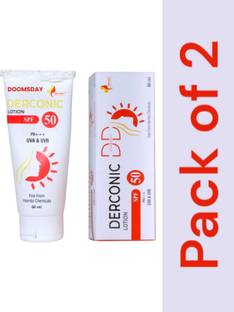 DOOMSDAY Sunscreen - SPF 50 PA+++ derconic spf 50a+++ lotion all skin type