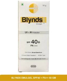 Blynds Sunscreen - SPF 50 PA+++ Emulgel 40+ & PA+++ Sunscreen Gel 50g