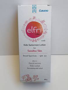 ELFRI Sunscreen - SPF 50 PA+++ KIDS SUNSCREEN LOTION WITH SPF 30