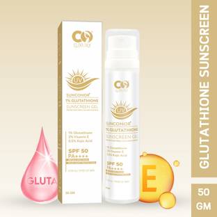 Co Luxury Sunscreen - SPF 50 PA++++ 1% Glutathione | Kojic Acid | No White Cast | Water Resistant | Sun Protection