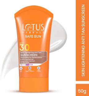 LOTUS HERBALS Sunscreen - SPF 30 PA+++ Safe Sun Anti-Tan Sunblock Cream
