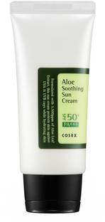 Cosrx Sunscreen - SPF 50+ PA+++ Aloe Soothing Sun Cream | No White Cast Korean Sunscreen for Men & Women