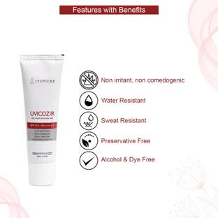 CEUTICOZ Sunscreen - SPF 50 PA++++ UVICOZ IR SUNSCREEN