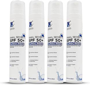 SNEIRA Sunscreen - SPF 50 PA+++ Snail Secret SPF Sunscreen ( Pack of 4) - SPF 50 PA+