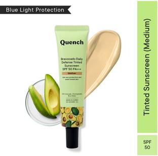 Quench Sunscreen - SPF 50 PA+++ 2% Niacinamide Tinted Sunscreen SPF 50 PA+++ (Medium)
