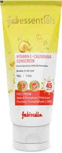 fabessentials Sunscreen - SPF 50 Vitamin E Calendula Suncreen SPF 45
