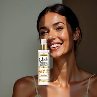 Utkrisht Sunscreen - SPF 60+ PA+++ Khadi Sunscreen Lotion SPF 60 with Ayurvedic Ingredients