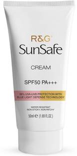 R&G Sunscreen - SPF 50 PA+++ SunSafe Sunscreen Cream, Protection Against UVA-UVB Rays