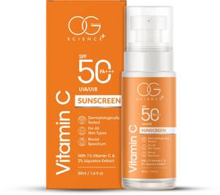 OG BEAUTY Sunscreen - SPF 50 PA+++ with Vitamin C & Liquorice Extract - Dermatologically Tested - Broad Spectrum