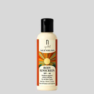 ngenbliss Sunscreen - SPF 40 PA++ Zinc, Shea Butter & Aloe | No White Cast