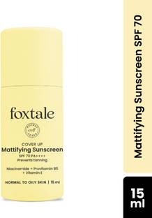 Foxtale Sunscreen - SPF 50 PA++++ Sunscreen - SPF 70 PA++++ Niacinamide Dewy Sunscreen No White Cast Non Greasy