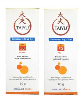Taiyu Sunscreen - SPF 50 PA+++ Sunscreen Aqua Gel - SPF 50 PA+++ (60 g)*(2 PIC)