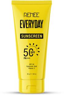 Renee Sunscreen - SPF 50 PA+++ Everyday Protection from UVA & UVB, Lightweight, Non-Sticky, Zero White Cast