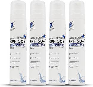 SNEIRA Sunscreen - SPF 50 PA+++ Snail Secret SPF Sunscreen ( Pack of 4) - SPF 50 PA+