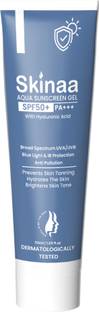 SKINAA Sunscreen - SPF 50+ PA+++ Aqua Sunscreen Gel | For All Skin Type | Broad Spectrum UVA/UVB |
