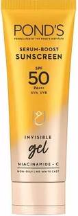 POND's Sunscreen - SPF 50 PA+++ Serum Boost Sunscreen SPF 50 PA+++ Invisible Gel 50MLS