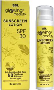 SBL Sunscreen - SPF 50 Glowing Beauty Sunscreen Lotion (Pack of 2)