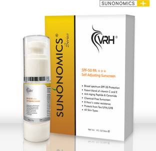 vrh Sunscreen - SPF 50 PA+++ Self Adjusting Sunscreen Broad Spectrum SPF 50 Protection