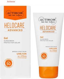 Actiwow Sunscreen - SPF 50 Helocare SPF 50 Sunscreen with Cooling Snowflake Extracts