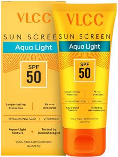VLCC Sunscreen - SPF 50++++ PA++++ Aqua Light Sunscreen Gel SPF 50 PA++++ Ultra-High UV Protection Pack - 30g x 1
