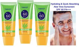 tanvi27 Sunscreen - SPF 60 PA+++ Sun Protection Aloe Vera Sunscreen For Men & Women