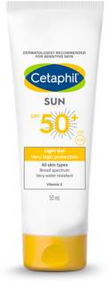 Cetaphil Sunscreen - SPF 50 PA+ Sun SPF 50 Very High Protection Light Gel 50ml