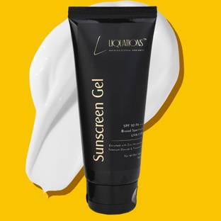 Liquations Sunscreen - SPF 50 PA+++ Sunscreen Gel With SPF 50 PA+++ For Broad Spectrum, UVA/UVB Protection