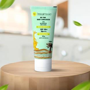 o'mumsie Sunscreen - SPF 50+ PA+++ Baby Sunscreen Gel: Broad Spectrum UVA/UVB/WiFi Defense, No White Cast