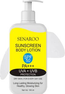 SENAROO Sunscreen - SPF 50 PA+++ Light and Non Sticky Sun Expert Ultra Matte Lotion