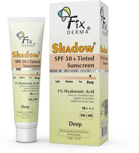 Fixderma Sunscreen - SPF 50 PA+++ Shadow Tinted Sunscreen Deep SPF 50 PA+++ Sunscreen With Vitamin E