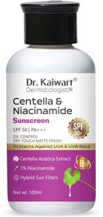 Dr. Kaiwart Sunscreen - SPF 50 PA+++ Centella & Niacinamide Oil & Acne Control Sunscreen for Oily & Acne-Prone Skin