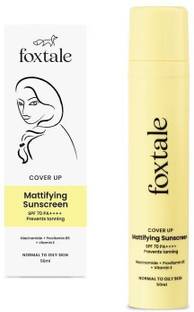 Foxtale Sunscreen - SPF 70 PA++++ Mattifying Sunscreen SPF 70+ PA++++ Prevents Tanning