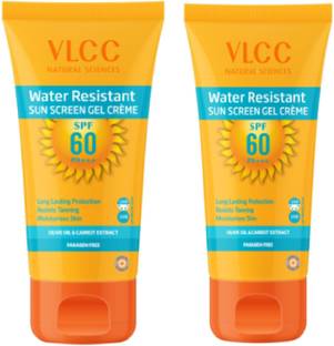 VLCC Sunscreen - SPF 50 PA+++ WATER RESISTANT SUN SCREEN GEL CREME SPF 60_100G [ PACK OF 2 ] 200G