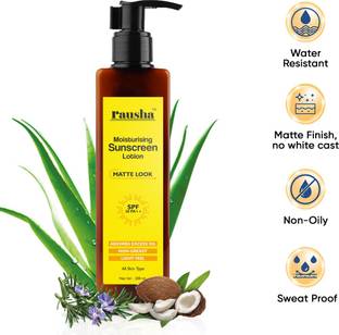 RAUSHA Sunscreen - SPF 50 PA++ Sunscreen Lotion|Light Weight & Non Sticky|UVA+UVB Protection