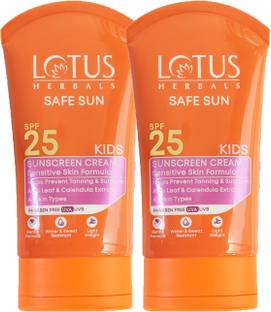 LOTUS HERBALS Sunscreen - SPF 25 Safe Sun Kids Sunscreen Cream