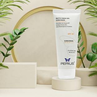 PERIUS Sunscreen - SPF 50+ PA+++ Sunscreen - SPF 50 PA+++ Daily Glow with Vitamin C & Turmeric for Sun Protection