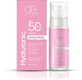 OG BEAUTY Sunscreen - SPF 50 PA+++ with Hyaluronic & Cica-Dermatologically Tested